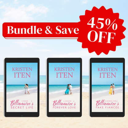 three clean and wholesome billionaire romance novels on ebooks included in this bundle.